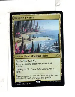 MTG SkeenAB Raugrin Triome FOIL from Ikoria. NM. - Image 1