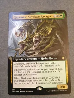Grakmaw, Skyclave Ravager (Extended Art) Zendikar Rising Regular NM R 366 - Image 1