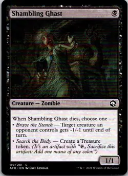 Magic the Gathering Shambling Ghast Adventures in the Forgotten Realms MTG - Image 1