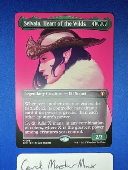 Selvala, Heart of the Wilds (Borderless) M Commander Masters 681 Normal NM - Image 1