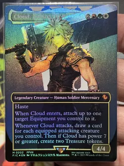 Cloud, Ex-SOLDIER (Borderless) Commander: Final Fantasy - Foil - W/Mag Hard Case - Image 3