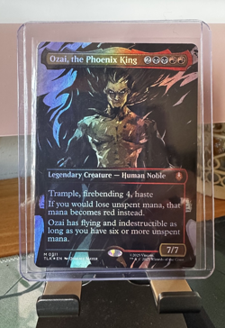 MTG, Ozai, the Phoenix King FOIL 311 (Borderless) Avatar: The Last Airbender - Image 1