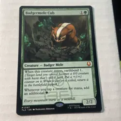 Badgermole Cub 0167 - Mythic Rare - MTG Magic Avatar The Last Airbender - Image 1