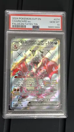 Pokemon - Charizard ex SVP 074 Black Star Promo **GEM MINT PSA 10** - Image 1