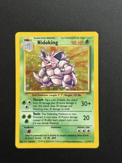 1999 POKEMON BASE SET HOLO NIDOKING 11/102 MP 💫 - Image 1