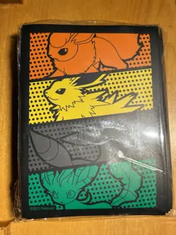Evolving Skies Pokemon Center ETB Sleeves (Flareon) - 65ct Sealed - Image 1