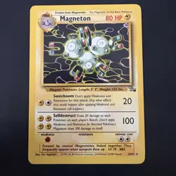 Pokemon Vintage Non-holo Rare Fossil Magneton 26/62 WoTC 1999 - Image 1