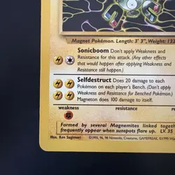 Pokemon Vintage Non-holo Rare Fossil Magneton 26/62 WoTC 1999 - Image 5