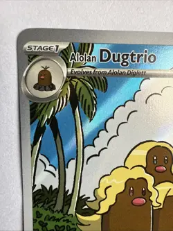 Alolan Dugtrio Illustration Rare SV08: Surging Sparks 208/191 NM Pokemon - Image 2