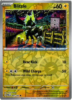 NM Pokemon Paradox Rift Blitzle Reverse Holo 062 - Image 1