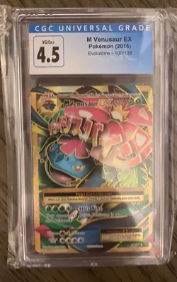 M Venusaur EX (Full Art) 100/108 Evolutions Holo for sale online - Image 1