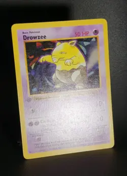 Pokemon TCG Drowzee Base Set 49/102 1st Edition LP - Image 3