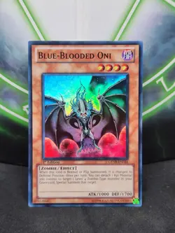 Yugioh Blue-Blooded Oni GENF-EN034 Super Rare 1st Edition NM - Image 1
