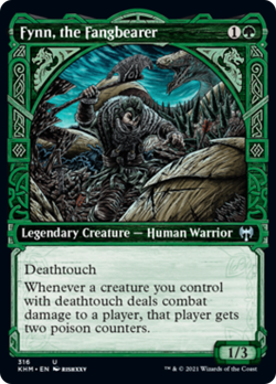 Fynn, the Fangbearer (Showcase) FOIL Kaldheim NM Uncommon Showcase CARD ABUGames - Image 1