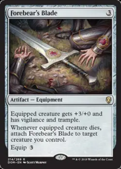 x1 Forebear's Blade R MTG Dominaria M/NM, English - Image 1