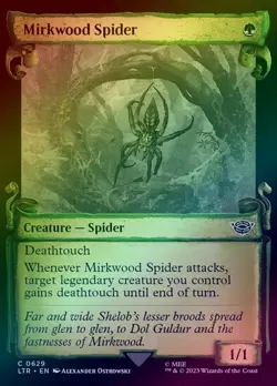 MIRKWOOD SPIDER - SCROLL SHOWCASE (FOIL) (LTR) The Lord of the Rings - MTG - NM - Image 1