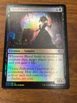 1x FOIL BLOOD ARTIST - Double MAsters - MTG - Magic the Gathering - Image 1