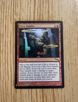 Fiery Gambit FOIL - EX - MTG Mystery Booster - Magic the Gathering - Excellent - Image 1