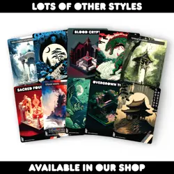 Anime Watercolor Shock Lands Bundle - Set of 10 Playtest for Magic Commander - Image 5