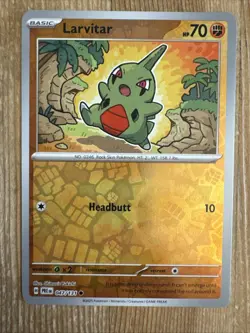 Pokemon TCG Prismatic Evolutions Larvitar Reverse Holo 047/131 NM - Image 1