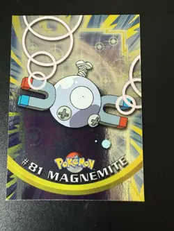 Pokemon Topps Series 1 Blue Label Magnemite Chrome Foil #81 - Vintage - Image 1