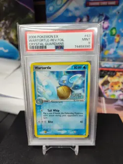 Pokemon Wartortle EX Crystal Guardians Reverse Holo #43 PSA 9 Mint - Image 1