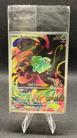 Pokemon TCG Mega Evolutions Stamped Bulbasaur 133/132 NM Baby - Image 1