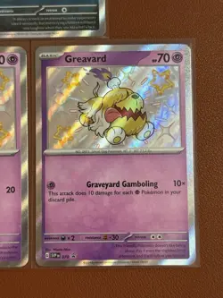 Maschiff Fidough Greavard 069 070 071 Paldean Fates Pokemon Shiny S&V NM Promo - Image 4