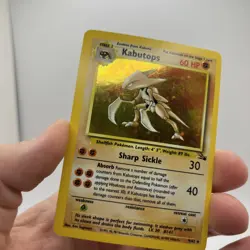 Pokemon TCG Kabutops Holo Rare Card 9/62 Fossil Unlimited 1999 - LP Condition! - Image 3