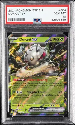 2024 POKEMON SSP EN-SURGING SPARKS #004 DURANT EX PSA 10 - Image 1