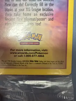 Pokemon TCG Ancient Mew 2000 Movie Promo Factory Sealed rare could be GEM MN 10+ - Image 4