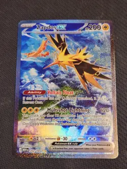 Pokemon TCG Zapdos ex 202/165 Sv: Scarlet & Violet 151 Holo LP - Image 1