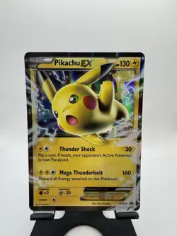 Pikachu EX Pokemon Card Holo Ultra Rare XY174 Black Star Promo - Image 1