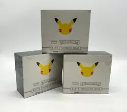 Lot of (3) Pokemon TCG Celebrations Elite Trainer Boxes SEALED ETB's - Image 1