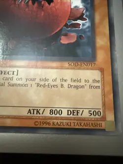 Red-Eyes B. Chick SD1-EN007 Structure Deck: Dragon's Roar 1st Edition - Image 3