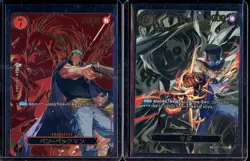 Lot of (2) BANDAI ONE PIECE Japanese TCG Card OP09 Ben Bekkuman #118 SEC Sabo - Image 1