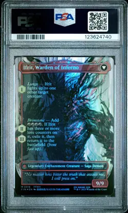4740 Clive Ifrit Dominant 2025 MTG Final Fantasy #0318 Artist Foil PSA 10 - Image 2
