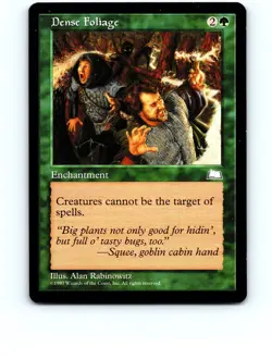 Dense Foliage # Rare Weatherlight MTG NP Near Mint or Better - Image 1