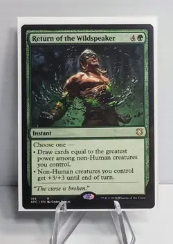 X 1 Return of the Wildspeaker NM-M 168 AFC Forgotten Realms MTG Magic - Image 1
