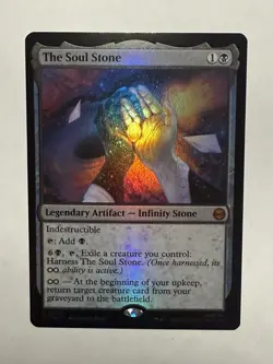 1x - The Soul Stone - FOIL #66 - Marvel's Spider-Man - NM MTG - Image 1