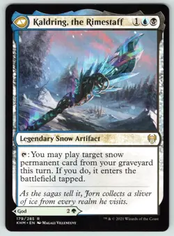 Jorn, God of Winter / Kaldring, the Rimestaff - Kaldheim - MTG - Near Mint - Image 3
