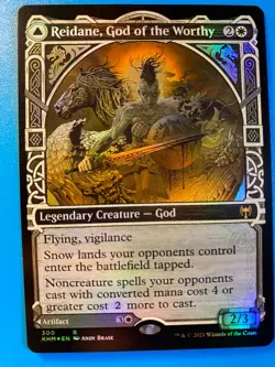 MTG 1x FOIL SHOWCASE Reidane, God of the Worthy # 300 Kaldheim Magic the x1 NM - Image 1
