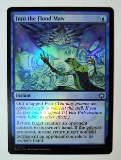 MTG Magic the Gathering Into the Flood Maw (52/454) Bloomburrow NM FOIL - Image 1
