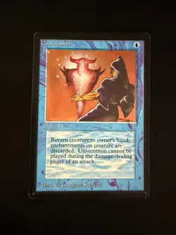 Magic the Gathering: Beta Unsummon MTG Beta - Image 1