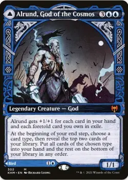 1 x Alrund, God of the Cosmos - Showcase - Kaldheim - LP - MTG - Image 1