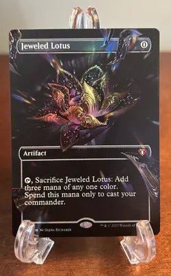 MTG Jeweled Lotus Borderless Foil Mythic Commander Masters CMM Magic NM Mint - Image 1