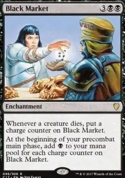 1x Black Market NM-Mint, English Commander 2017 MTG Magic - Image 1