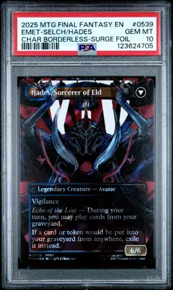 4705 Hades Emet-Selch 2025 MTG Final Fantasy #0539 Surge Foil PSA 10 - Image 1