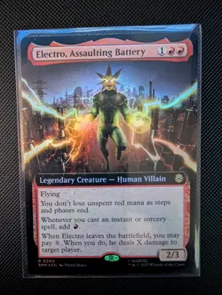 Electro, Assaulting Battery (Extended Art) Marvel's Spider-Man Foil - Image 1