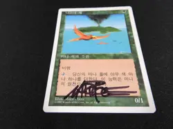 Birds of Paradise Korean Signed LP/MP [FWB 5th Edition] Mtg Magic Free Tracking! - Image 4